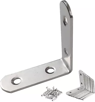 JENSWILL 20PCS 50X50X16Mm(2 X2 ) L Bracket Corner Brace Metal Angle Corner Brack • $15.28