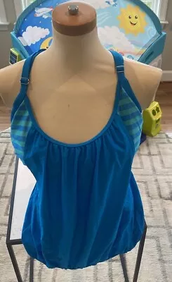 J.C Pennies Blue Tankini Top XXL (top Only) • $15