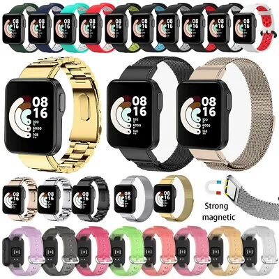 $7.77 • Buy For Redmi Watch Xiaomi Mi Watch Lite Silicone/Stainless Steel Watch Band Strap