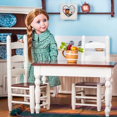 The Queen's Treasures 18 In Doll Kitchen Table And Two Chairs Fits American Girl • $69.99