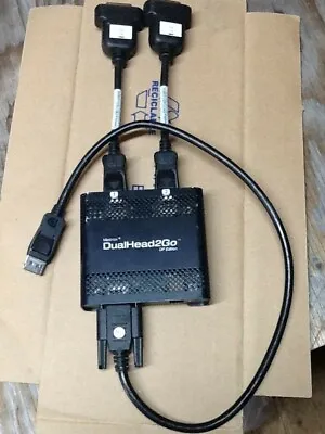 FREE SHIP Genuine Matrox DualHead2Go Display Ports TESTED Dual Vga DP • $87.79