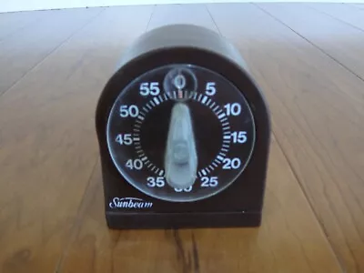 Vintage Sunbeam 60 Minute Kitchen Timer Made In USA • $9.99