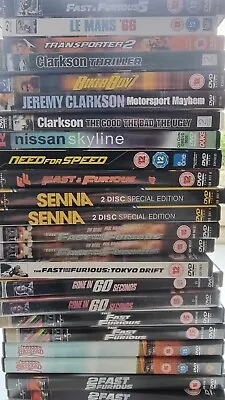 99p Mix And Match Petrolhead DVD Car Gift Clarkson Fast And Furious Senna • £0.99