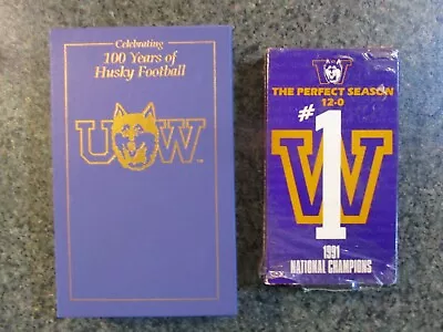 U Of W Huskies Vhs Tapes-the Perfect Season & Celebrating 100 Years Of Husky Fb • $22.99