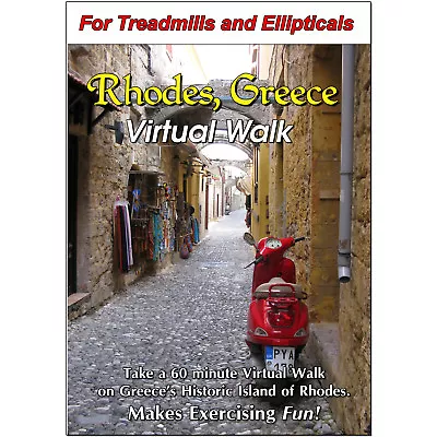 Island Of Rhodes Greece Virtual Walk Treadmill Scenery Dvd - Video Exercise  • $15.99