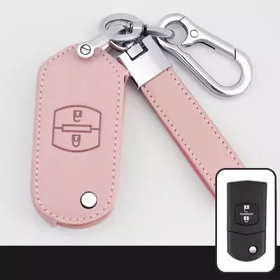 $22.99 • Buy Leather Remote Flip Key Cover Case For MAZDA 3 2 6 MPS SP23 CX7 CX9 2Button Pink