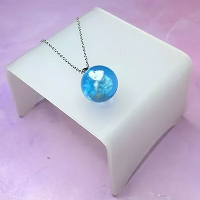 Cloud Globe Pendant Necklace - New With Tags - Cute Fun Unusual • £2.99