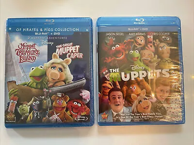 The Muppets The Great Muppet Caper+Muppet Treasure Island Bundle BluRay+ DVD NEW • $15