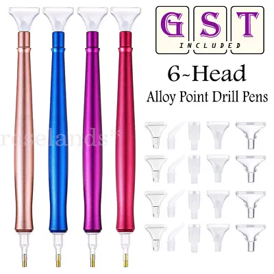 5D 6-Head Diamond Painting Tools Box Diamond Accessories Diy Art Craft Pen Set • $7.33