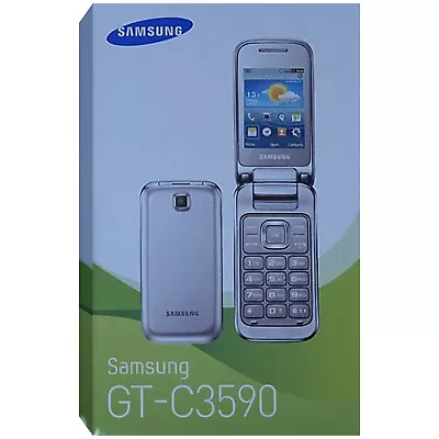 NEW Samsung C3590 2G Silver Single-SIM Factory Unlocked Cellphone OEM • $709.50