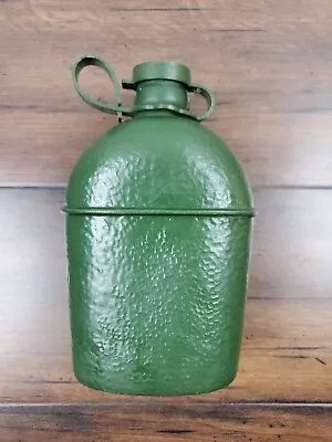 Vtg MARX Toys US Army Military Style Water Canteen Green Plastic 6  Tall • $15