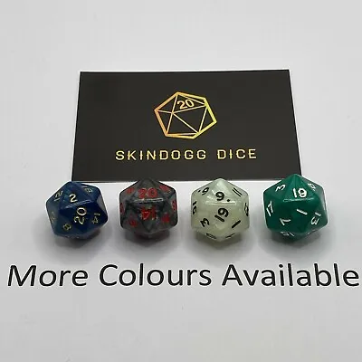 Individual Dice - Pearl - D20 • £1.05