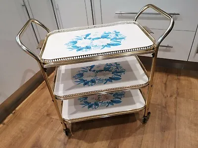 Vintage Retro 3 Tier Hostess Tea Drinks Trolley Trays  • £65