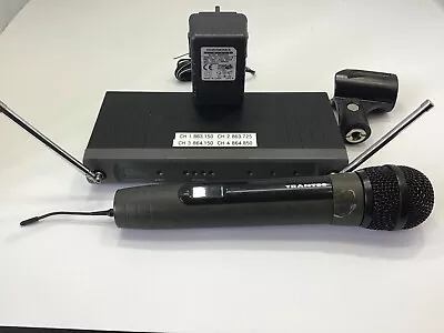 Trantec S4.4 UHF Ch70 Handheld Wireless Radio Microphone System 4 Channels • £40