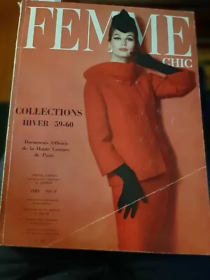 Femme Chic Winter 1959-60 Pierre Cardin Givenchy Nina Ricci Dior • £52.71