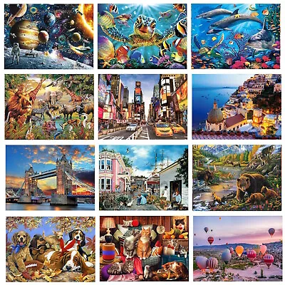 1000 Piece Jigsaw Puzzles Animals Landmarks  - LOTS OF DESIGNS TO CHOOSE FROM • £7.95