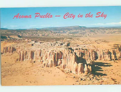 Pre-1980 NATURE SCENE Acoma Pueblo - Near Mesita & Mccartys & Grants NM AD2713 • $2.99