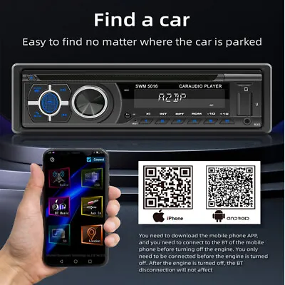 1PC Single Din Car Stereo CD/DVD Player Bluetooth FM/RDS/AM Radio MP3 USB SD AUX • $95.19