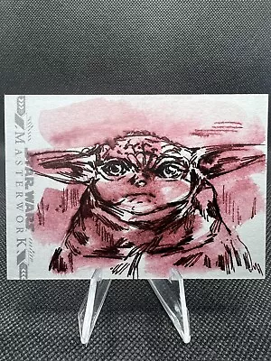 2022 Topps Star Wars Masterwork Grogu Sketch 1/1 Basak Kahraman • $129.99