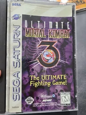 Ultimate Mortal Kombat 3 (Sega Saturn 1996) VG CIB • $71