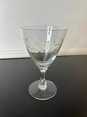 Vintage Fostoria Nosegay Glass Crystal Claret Wine 4 1/2 H X 2 3/4  D • $14