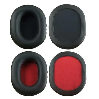 2PCS Square Oval Headphone Earpads Soft Leather Memory Foam Ear Cushion Cover • £5.17