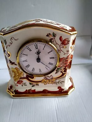 Masons Ironstone Brown Velvet 5  Nankin Clock Hand Painted • £55