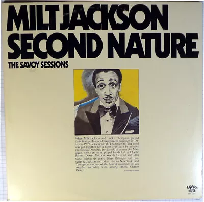 Milt Jackson-second Nature-the Savoy Sessions-savoy Jazz 2204-lucky Thompson • $19.95