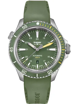 £1115.06 • Buy Traser H3 110327 P67 Diver Automatic Green 46mm 50ATM