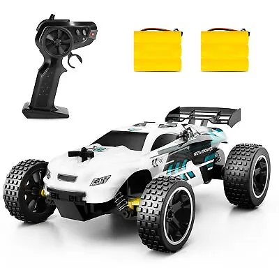RC Car Remote Control Car For Kids 1:18 High Speed Gift For Boys Girls White • £29.40