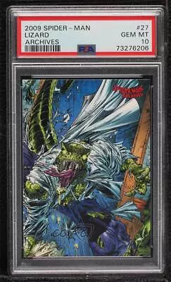 2009 Rittenhouse Marvel Spider-Man: Archives Lizard #27 PSA 10 GEM MT 0nr3 • £96.48