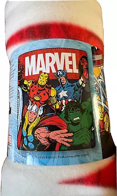 Kids Blanket Polar Fleece Marvel Comics Iron Man Hulk Thor Winter Throw Blanket • $31.99