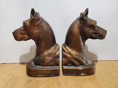 Mcclelland Barclay Style Great Dane Dog Sculpture Vtg/Atq Art Bookends Bronze  • $65