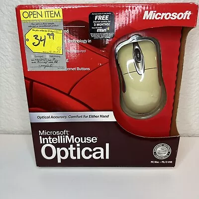 Microsoft IntelliMouse Optical PC MC USB D58-00026 With Original Box • $78.87