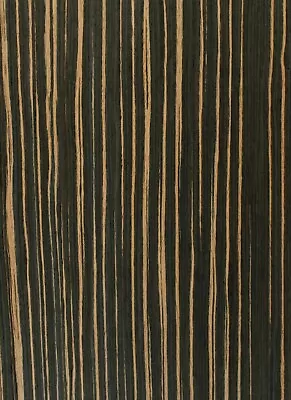 Ebony Macassar Composite Wood Veneer 24  X 108  On Paper Back 1/40  Thick #DLIF • $130