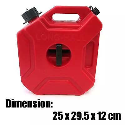 5L Portable Jerry Can Gas Diesel Tank Pack W/ Lock ATV Motorcycle Scooter • $45.99