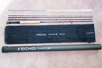 Echo Shadow X EuroNymph Fly Rod 10ft 2wt + Spare Tip ($40 Value). Sparely Used. • $300