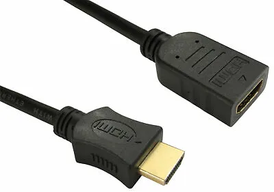 £2.99 • Buy 50cm SHORT HDMI EXTENSION CABLE MALE - FEMALE FOR AMAZON FIRESTICK