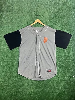 Vintage San Francisco Giants Baseball Jersey Logo Athletic Size Large 90's Gray • $19.99