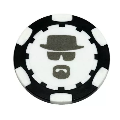 Breaking Bad Heisenberg Magnetic Clay Poker Chip - Golf Ball Marker Card Guard • $8.29