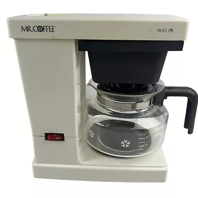 Vintage Mr. Coffee SR-10 10-Cup Automatic Brewing White Coffee Maker Tested • $35.99