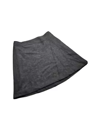 Vtg Merona Skirt Women Size 20W Gray Wool Blend Lined Fit & Flare Knee Career • $16