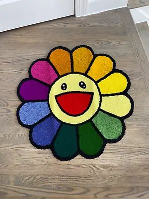 Takashi Murakami Multicolored Rug Flower Rug Minimalist Carpets HypeBeast Gift • $68.29