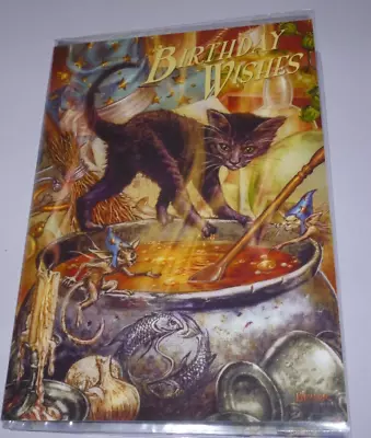 BNIB BRIAR Cauldron Capers Birthday Card Blank Pagan Greetings Card • £2.50