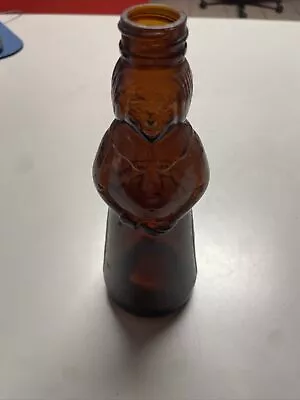 Rare VTG 1986 Mrs. Butterworth's Brown Amber Glass Syrup Bottle 8.5” No Cap • $10