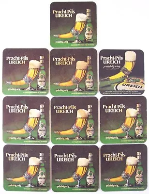 Vintage Lot Of 10 Pracht-Pils Ureich German Beer Coasters Rare! • $11.95