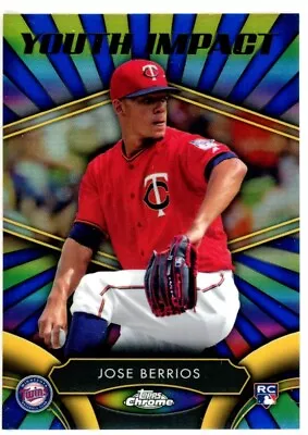 2016 Topps Chrome Youth Impact Insert #YI-19 JOSE BERRIOS RC Twins • $0.99