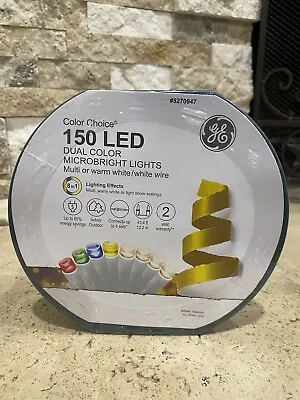 GE Color Choice 150 Ct 43.4-ft Multi-function Color Changing LED String Lights • $28.98