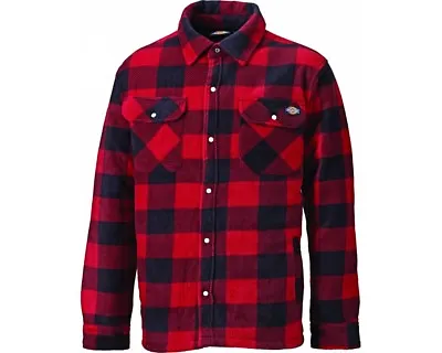 Dickies Portland Padded Work Shirt Lumberjack Casual  Shirt  SH5000 Red XL-4XL • £47.50