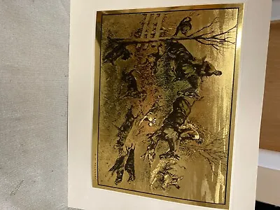 R H Palenske  The Hunt   gold-etch Foil Prints • $30